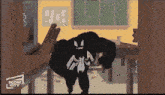 a cartoon drawing of a monster with the word teepee city in the corner