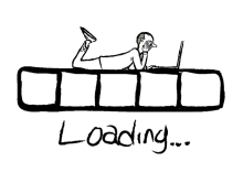 downsign loading data computer waiting