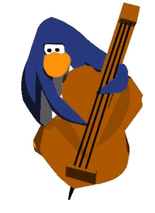 Club Penguin Instrument GIF - Club Penguin Instrument Cello GIFs