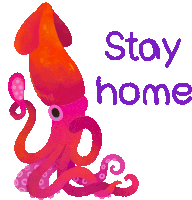 Stay Home Stay Inside Sticker - Stay Home Stay Inside Be Careful Stickers