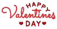 a happy valentine 's day greeting card with hearts
