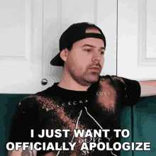 I Just Want To Officially Apologize Jared Dines GIF - I Just Want To Officially Apologize Jared Dines I Want To Officially Say Sorry GIFs