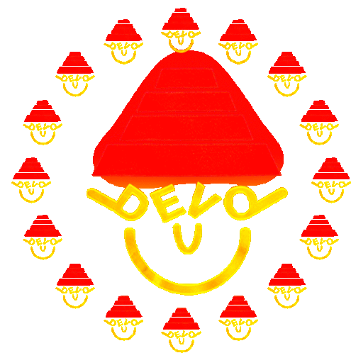 Devo Music Sticker - Devo Music Whip It Stickers