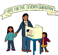 Aribennett Indigenous Vote Sticker