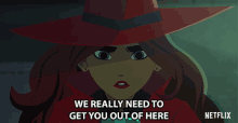 We Really Need To Get You Out Of Here Gina Rodriguez GIF - We Really Need To Get You Out Of Here Gina Rodriguez Carmen Sandiego GIFs