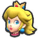 Princess Peach Icon Sticker - Princess Peach Icon Mario Kart Stickers