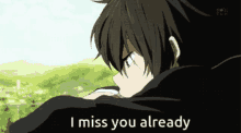 I Miss You Already Anime GIF