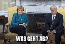 Was Geht Ab Bei Trump Und Merkel? GIF - Was Geht Ab Merkel Trump GIFs