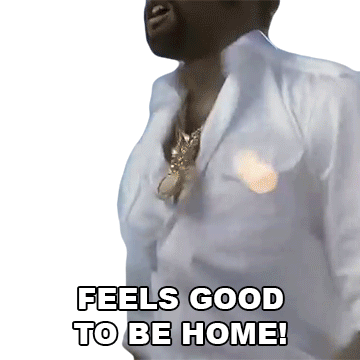 Feel Good To Be Home Kanye West Sticker - Feel Good To Be Home Kanye West Touch The Sky Song Stickers