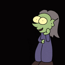 a cartoon witch says i did not want to know that on a pink background