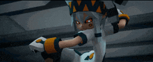 a cartoon character with a crown on his head is holding a sword