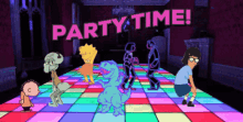party time celebrate dancing squidward lisa simpson