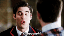 Glee Blaine Anderson GIF - Glee Blaine Anderson Oohh GIFs