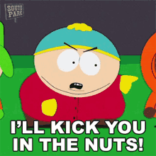 Ill Kick You In The Nuts Eric Cartman GIF