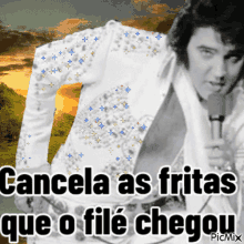 Elvis Presley Cancela As Fritas GIF