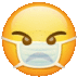 Angry Face Angry Mask Sticker - Angry Face Angry Mask Angry Mask Emoji Stickers