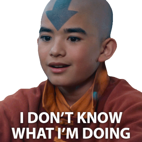 I Don'T Know What I'M Doing Aang Sticker - I Don'T Know What I'M Doing Aang Avatar The Last Airbender Stickers