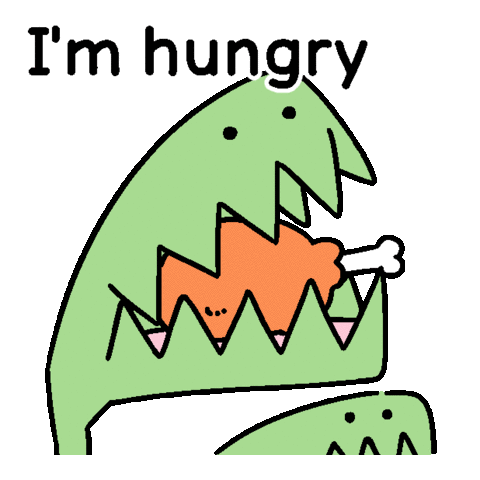 Starved Famished Sticker - Starved Famished Hangry Stickers