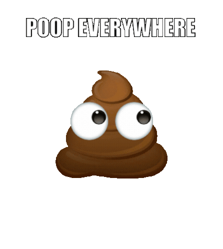 Poop Poop Everywhere Sticker - Poop Poop Everywhere Crap Stickers