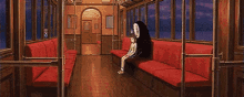 Ghibli Noface GIF - Ghibli Noface Riding Train GIFs