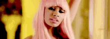 Nicki Minaj Pink Hair GIF - Nicki Minaj Pink Hair Singing GIFs