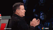 Giving A Round Of Applause Carson Daly GIF - Giving A Round Of Applause Carson Daly The Voice GIFs