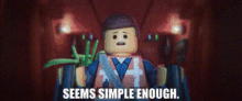 The Lego Movie Emmet GIF - The Lego Movie Emmet Seems Simple Enough GIFs