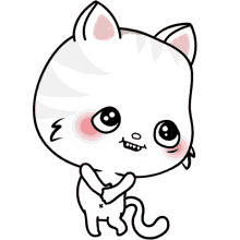 toofiothe cat blush blushing red cheeks cute