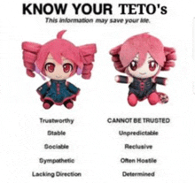 a poster that says know your teto 's