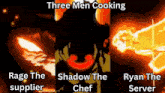 Ragesantan Shadow Cooking GIF - Ragesantan Shadow Cooking Ryan Serving GIFs
