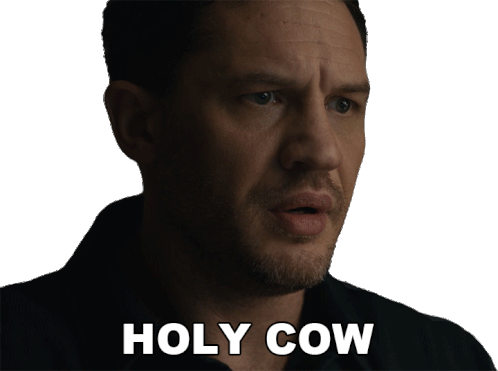 Holy Cow Eddie Brock Sticker - Holy Cow Eddie Brock Tom Hardy Stickers