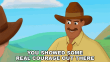 You Showed Some Real Courage Out There Curious George Go West Go Wild GIF