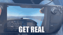 Steam Deck Get Real GIF - Steam Deck Get Real Airplane GIFs