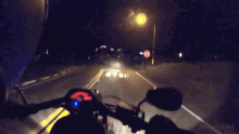 Driving Through The Night On My Motorbike Motorcyclist GIF