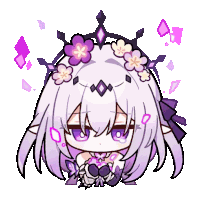 a drawing of a girl with flowers in her hair