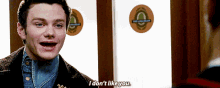a man says i do n't like you in front of a door