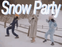 Snow Party GIF