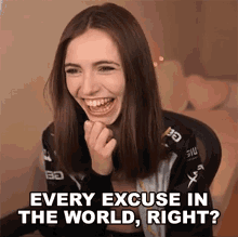 Every Excuse In The World Right Anna Cramling GIF - Every Excuse In The World Right Anna Cramling Panda GIFs