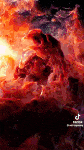 a painting of a nebula with a tiktok watermark