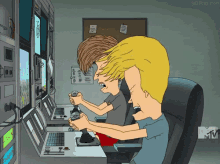 Beavis And Butthead Video Game GIF - Beavis And Butthead Video Game Head Bang GIFs
