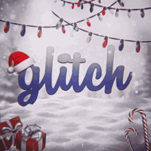 glitched hideout christmas logo