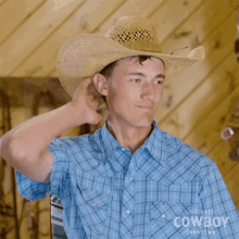 Scratching Head Tyler Kijac GIF - Scratching Head Tyler Kijac Ultimate Cowboy Showdown GIFs