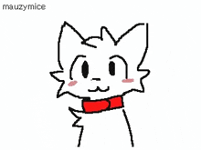 a pixel art drawing of a dog with its tongue out .