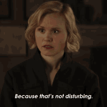 Because Thats Not Disturbing Doctor Agnes Jurati GIF - Because Thats Not Disturbing Doctor Agnes Jurati Alison Pill GIFs