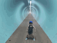 dance pop kid tunnel blue