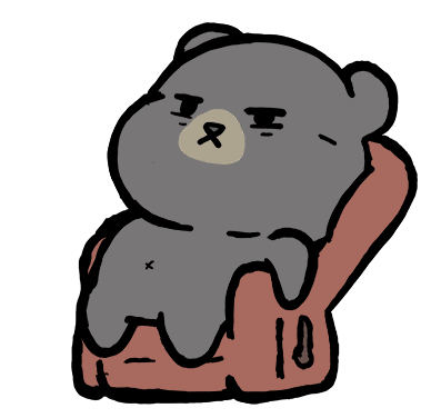 Sitting In Chair Bear Sticker - Sitting In Chair Bear Relax Stickers