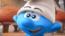 Gaping Smile The Smurfs GIF - Gaping Smile The Smurfs Wow GIFs