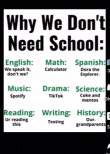See We Don'T Need School GIF - See We Don'T Need School GIFs