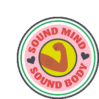 Sound Body Mental Health Sticker - Sound Body Mental Health Strength Stickers