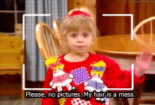 No Pictures Please - Messy GIF - Messy No Pictures Please Hair GIFs
